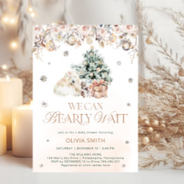 我々は冬の極熊の赤ちゃんシャワーを待つことができる 招待状