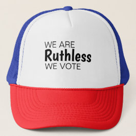 我々は冷酷な我々はトラック運転手の帽子に投票する キャップ