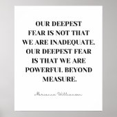 我々は力が及ばぬ、力が及ば感動的引用文 ポスター (正面)