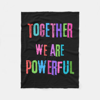 我々は力を合わせる フリースブランケット