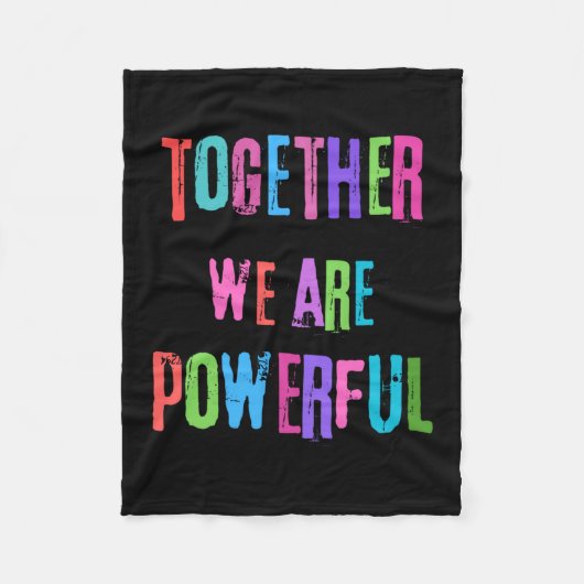 我々は力を合わせる フリースブランケット (正面)
