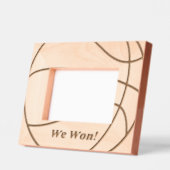 我々は勝った | キュイシンプル素朴モダン文字 レーザー彫刻フレーム (左)