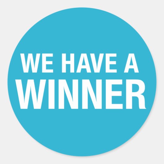 我々は勝者を持っている ラウンドシール (正面)