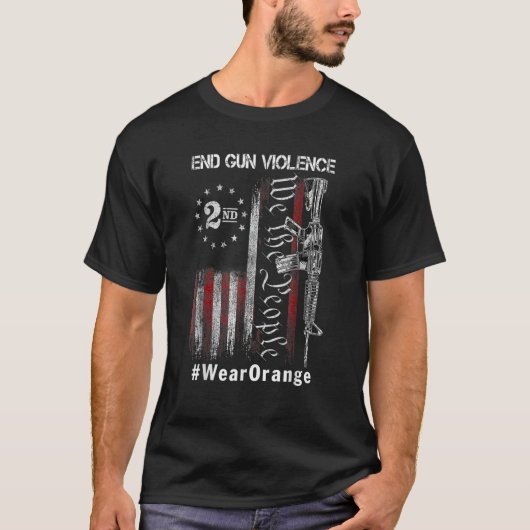 我々は十分な人々は銃の暴力を終了するアメリ Tシャツ (正面)