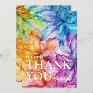 我々は十分な感謝していEthereal開花 サンキューカード