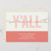 我々は南Yのすべての動く発表を移動 招待状 (正面/裏面)