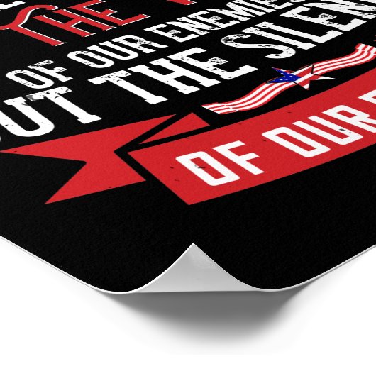 我々は友人の沈黙を覚える ポスター (角)