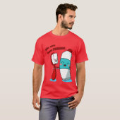 我々は友最高の人の歯磨き粉と歯ブラシ冷蔵庫 Tシャツ (正面フル)