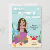 我々は友達になるメイドラテンアメリカ系女性バレンタインデー 招待状 (正面)