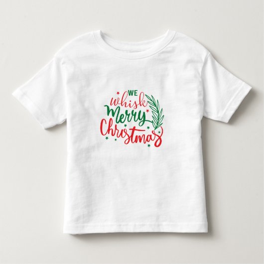 我々は口笛を吹いてクリスマスを祝う トドラーTシャツ (正面)