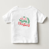 我々は口笛を吹いてクリスマスを祝う トドラーTシャツ (裏面)
