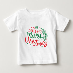 我々は口笛を吹いてクリスマスを祝う ベビーTシャツ