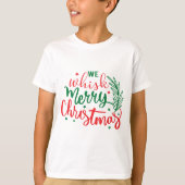 我々は口笛を吹いてクリスマスを祝う Tシャツ (正面)