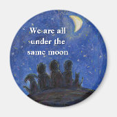 我々は同じムーンアートの冷蔵庫用マグネットを受けている マグネット (正面)