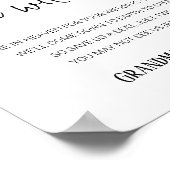 我々は名前の付いた記念席に結婚いる ポスター (角)