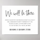 我々は名前の付いた記念席に結婚いる ポスター (正面)