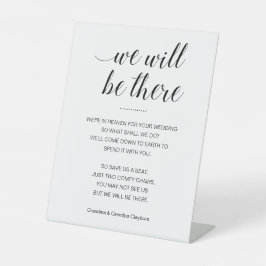 我々は名前の付いた記念席に結婚いる 台座サイン