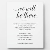 我々は名前の付いた記念椅子に結婚いる フォトプラーク (正面)