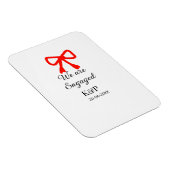 我々は名前婚約した文字の赤い弓のモダン文字を追加 マグネット (右側)