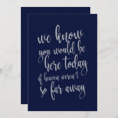 我々は君がここにいることを手頃知結婚っている 招待状 (正面/裏面)