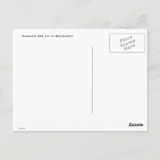 我々は君と共に立つ ポストカード (裏面)