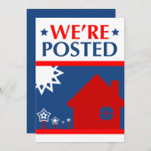 我々は告知を投稿した：ホームポップ・アートの 案内状 (正面/裏面)