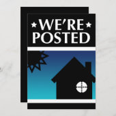 我々は告知を投稿した：ホームポップ・アートの 案内状 (正面/裏面)