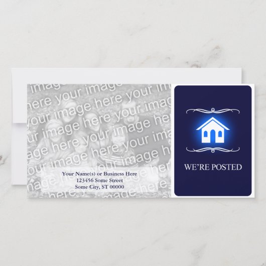 我々は告知を投稿した：ホームモダン 案内状 (正面)