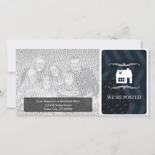 我々は告知を投稿した：ホームモダン 案内状 (正面)