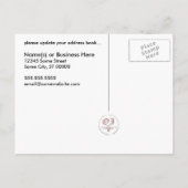 我々は告知を投稿する:ヴィンテージフローラ 案内ポストカード (裏面)