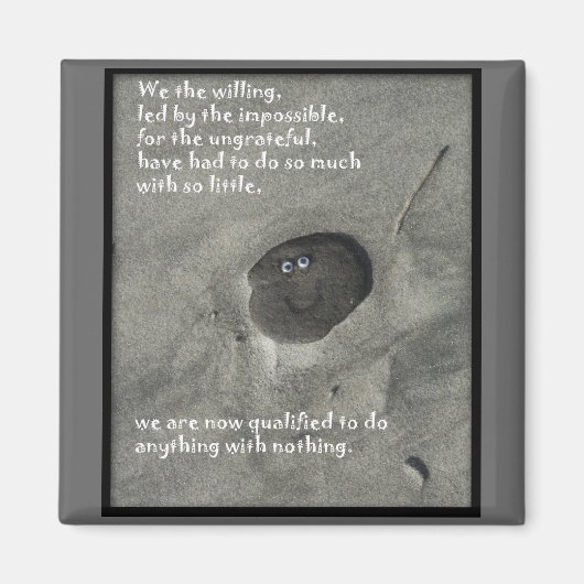 我々は喜んで マグネット (正面)