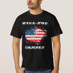 我々は国民が遵守しない – USA おもしろい Patrioti Tシャツ