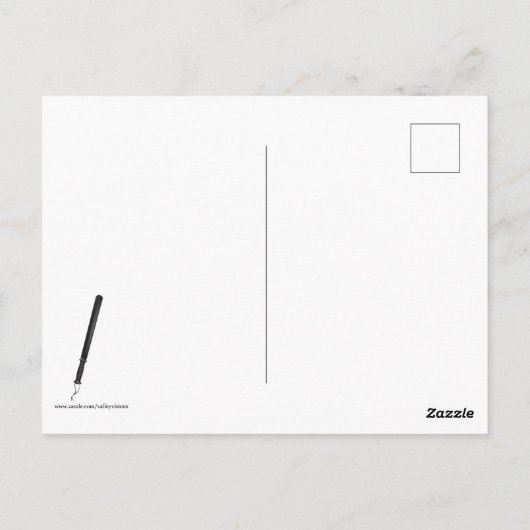 我々は地元の警察の警棒を支持する ポストカード (裏面)