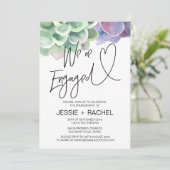 我々は多肉婚約した婚約パーティ 招待状 (スタンド正面)