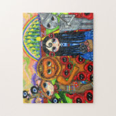 我々は大きな目の人形に向かっている ジグソーパズル (縦)