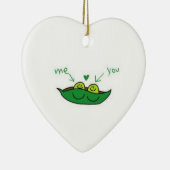 **我々は大人の2つの豆** セラミックオーナメント (右)