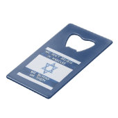 我々は奇跡に頼る クレジットカード栓抜き (正面アングル)