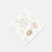 我々は女の子の赤ちゃんシャワーを待つことができる スタンダードカクテルナプキン (角)