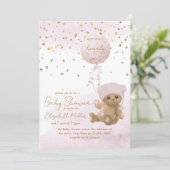 我々は女の子の赤ちゃんシャワーを待つことができる 招待状 (スタンド正面)