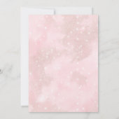 我々は女の子の赤ちゃんシャワーを待つことができる 招待状 (裏面)