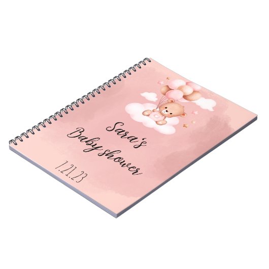 我々は女の子の赤ちゃんシャワーを心待ちできる ノートブック (左側)