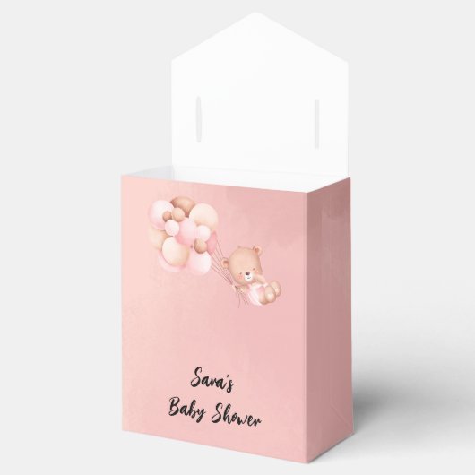 我々は女の子の赤ちゃんシャワーを心待ちできる フェイバーボックス (オープン)