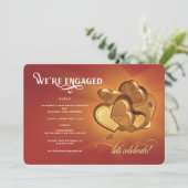 我々は婚約したパーティの招待状 案内状 (スタンド正面)