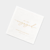 我々は婚約した婚約パーティ結婚だ 箔ナプキン (左)