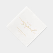 我々は婚約した婚約パーティ結婚だ 箔ナプキン (右)