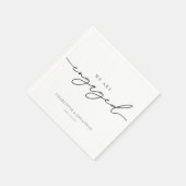 我々は婚約した婚約パーティ スタンダードカクテルナプキン (角)