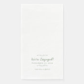 我々は婚約した婚約結婚ディナーSage Green (正面)