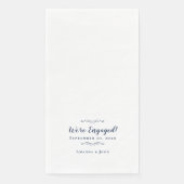 我々は婚約した婚約結婚・ディナー・パーティー・ブルー (正面)