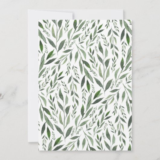 我々は婚約した招待状 招待状 (裏面)