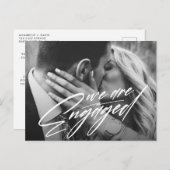 我々は婚約した |フォト婚約のお知らせ 案内ポストカード (正面/裏面)